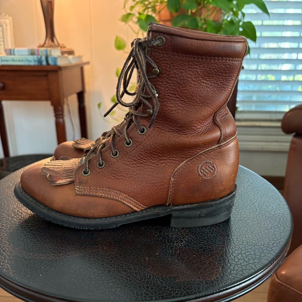 Double H Brown Heeled Boots